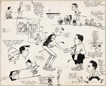 FRANKLIN PERRY COLLIER (1881-1934) Tragic Ending of the Hopes of Peter Harmon. [CARTOONS / COMICS / GOLF]